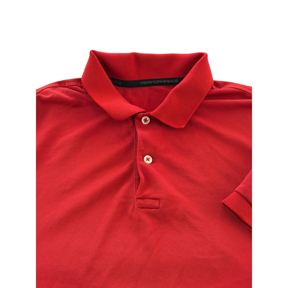 Polo Ralph Lauren RLX Performance Shirt Mens Large Red Short Sleeve Pique Polo